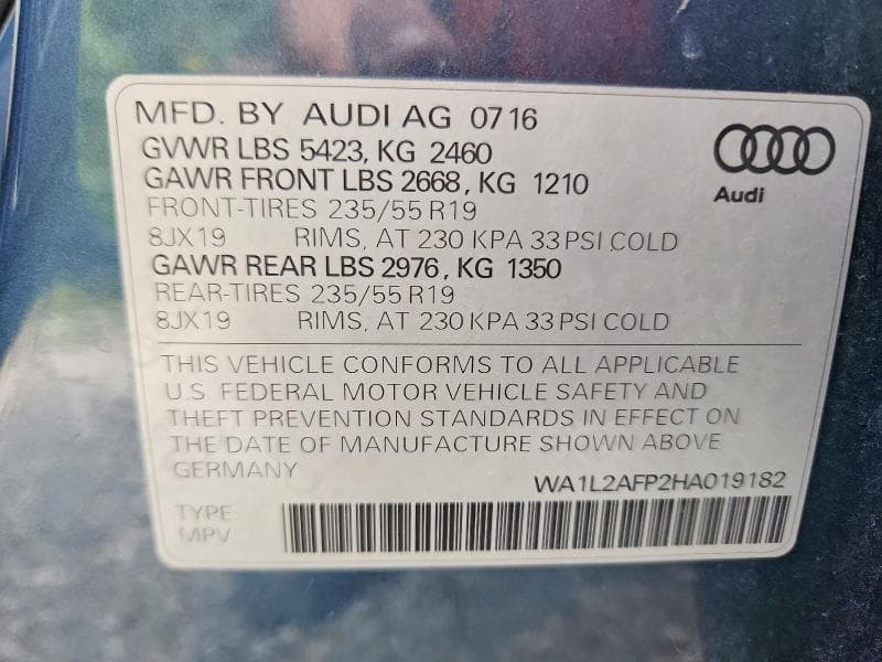 2017 AUDI Q5 PREMIUM PLUS 13