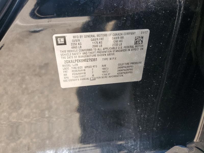 2017 GMC TERRAIN SLT 13