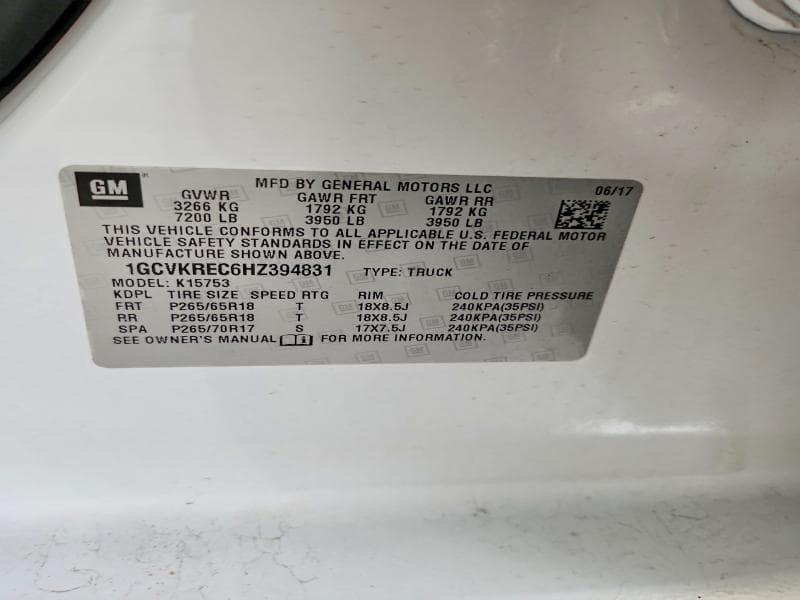 2017 CHEVROLET SILVERADO K1500 LT 12