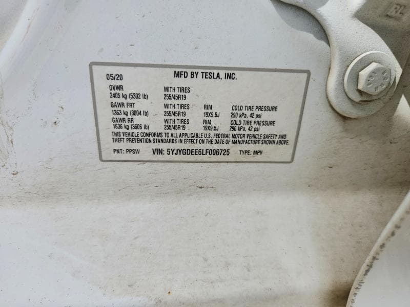 2020 TESLA MODEL Y 13