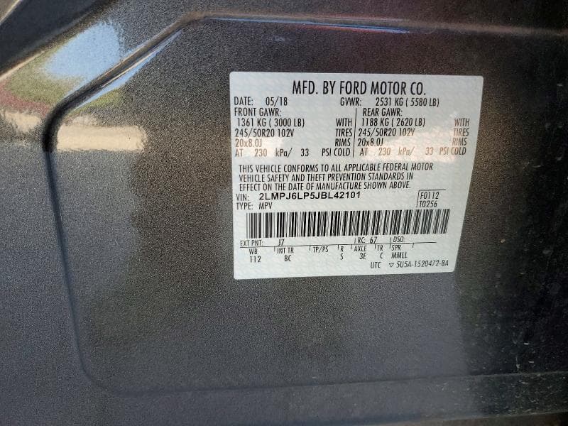 2018 LINCOLN MKX RESERVE 14
