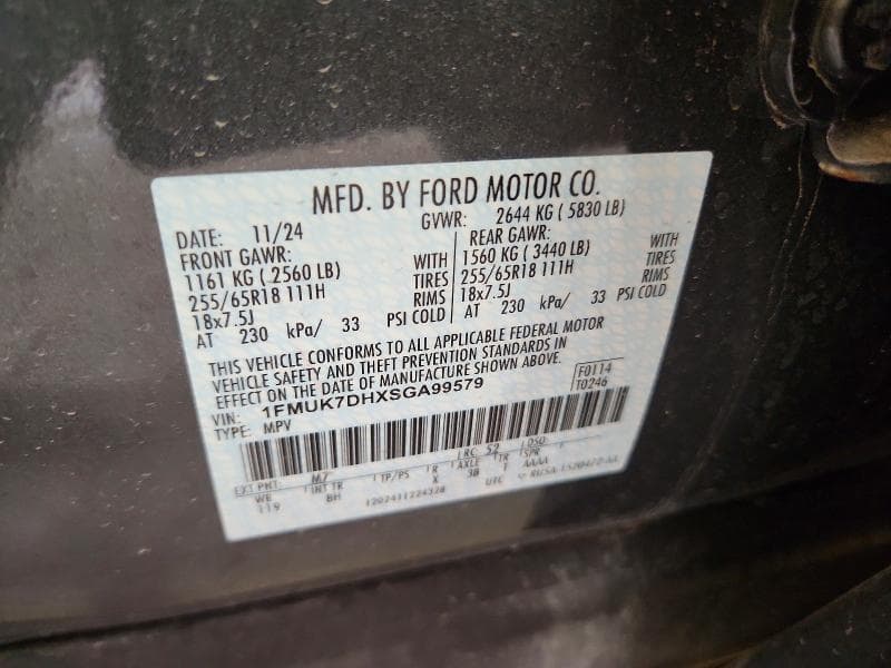 2025 FORD EXPLORER ACTIVE 13