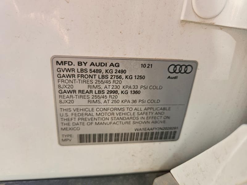 2022 AUDI Q5 PREMIUM PLUS 45 14
