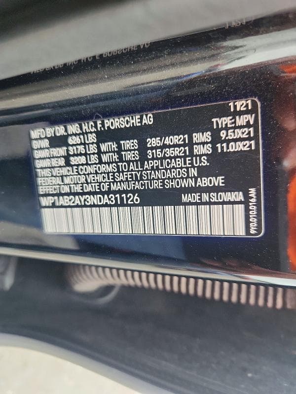 2022 PORSCHE CAYENNE S 13