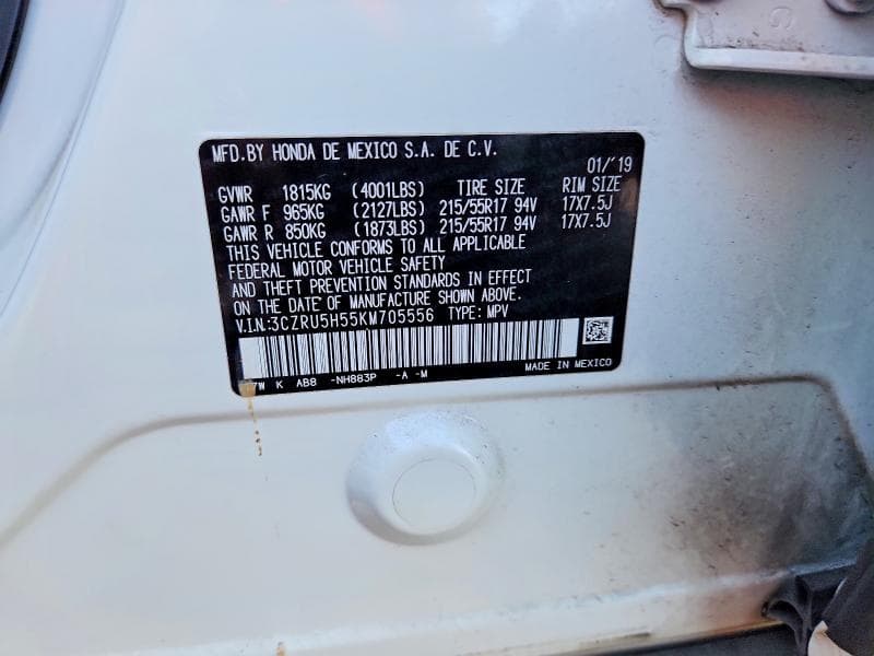 2019 HONDA HR-V EX 13