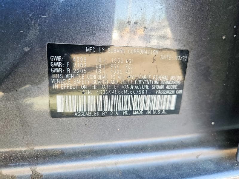2022 SUBARU IMPREZA 12