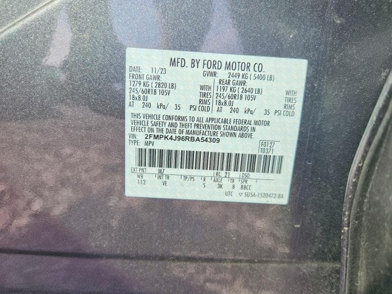 2024 FORD EDGE SEL 13