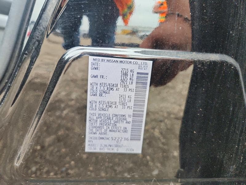 2017 INFINITI QX60 BASE 13