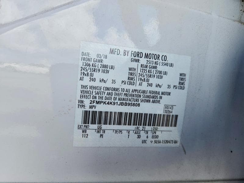 2018 FORD EDGE TITANIUM 13