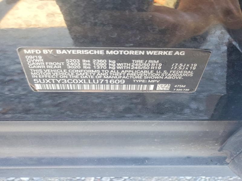 2020 BMW X3 SDRIVE30I 13