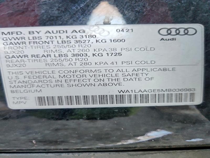 2021 AUDI E-TRON PREMIUM PLUS 13