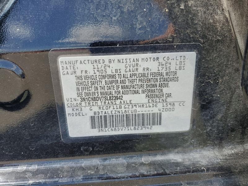 2025 NISSAN VERSA S 12