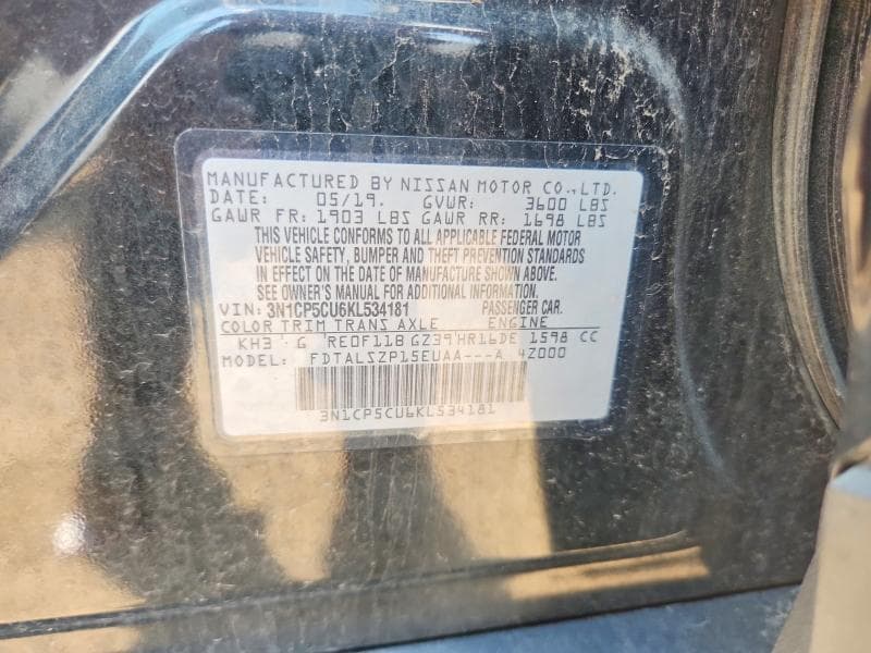 2019 NISSAN KICKS SV 13