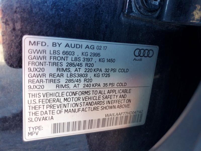 2017 AUDI Q7 PREMIUM PLUS 13