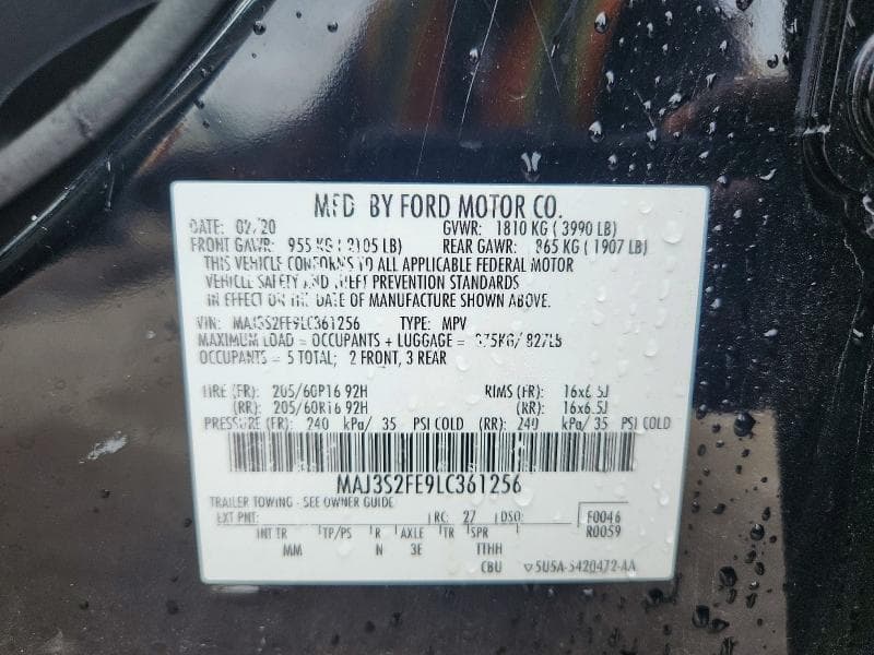 2020 FORD ECOSPORT S 14