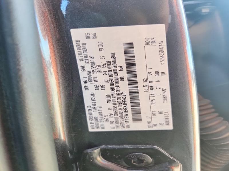 2018 FORD F150 SUPERCREW 12