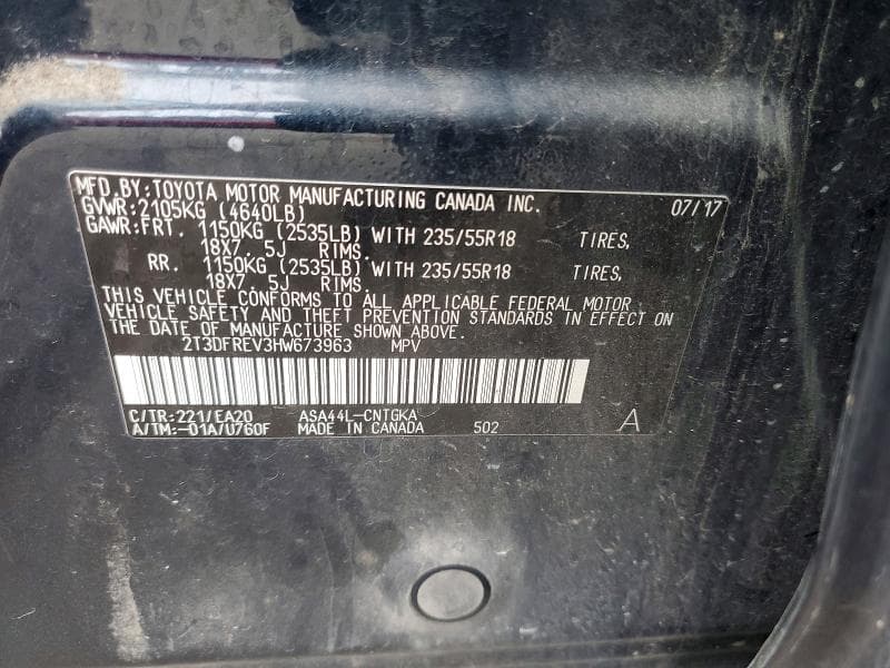 2017 TOYOTA RAV4 PLATINUM 13