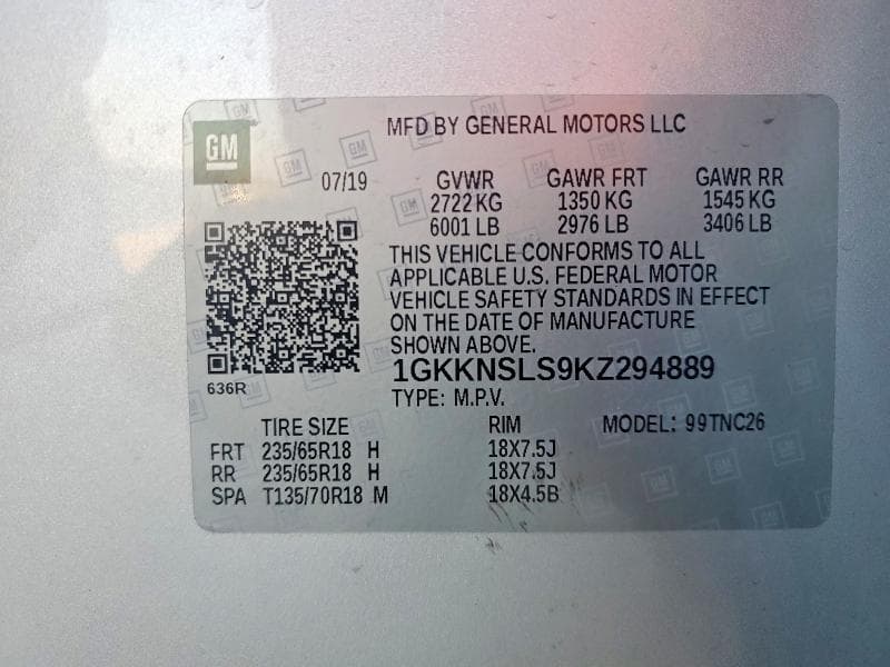 2019 GMC ACADIA SLE 14