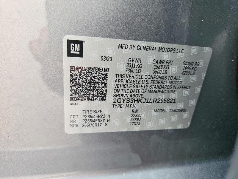 2020 CADILLAC ESCALADE ESV LUXURY 13