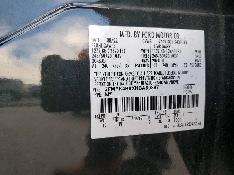 2022 FORD EDGE TITANIUM 13