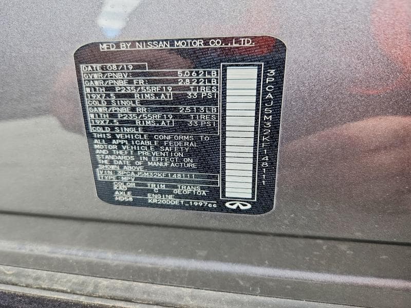 2019 INFINITI QX50 LUXE 12