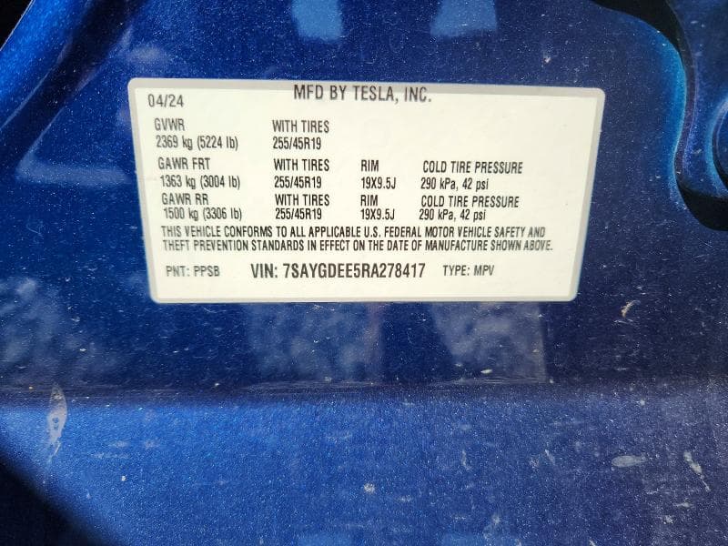 2024 TESLA MODEL Y 13