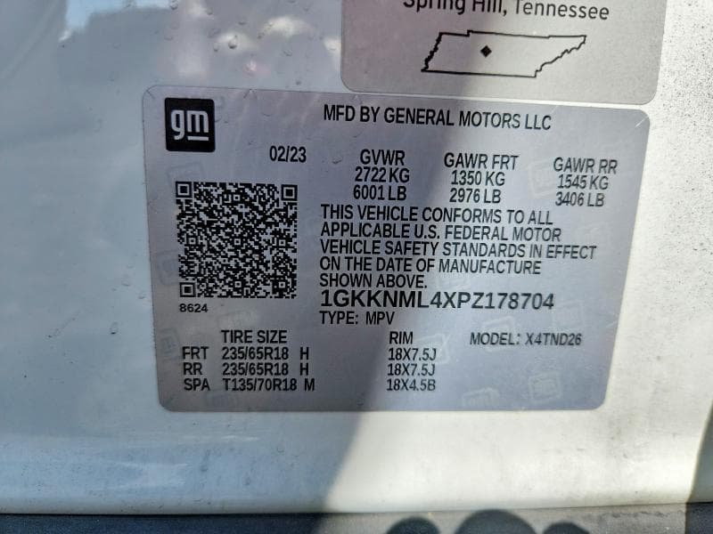 2023 GMC ACADIA SLT 13