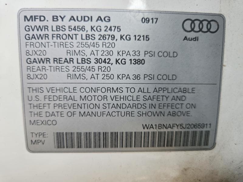 2018 AUDI Q5 PREMIUM PLUS 14
