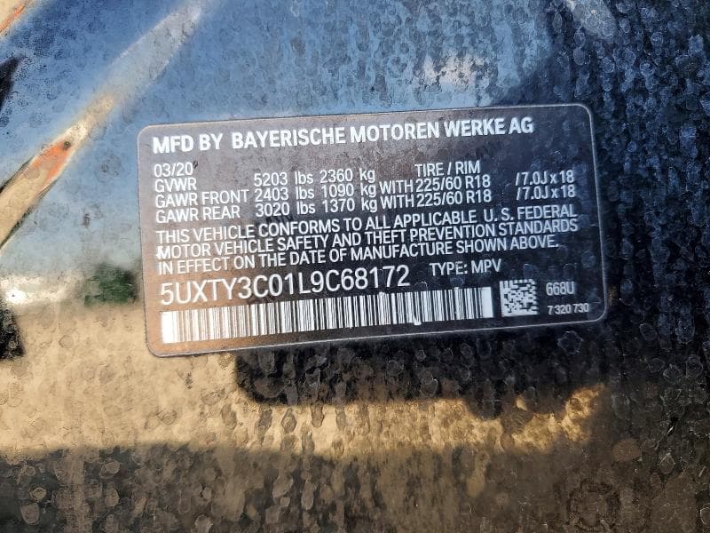 2020 BMW X3 SDRIVE30I 13