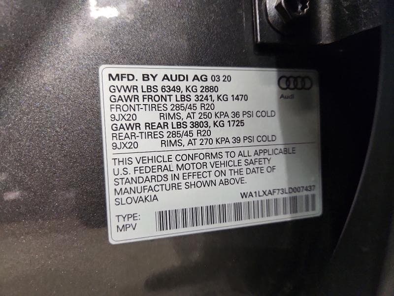 2020 AUDI Q7 PREMIUM PLUS 13