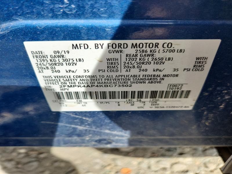2019 FORD EDGE ST 14