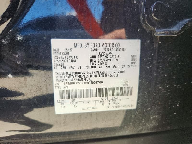 2022 FORD EXPLORER ST 13