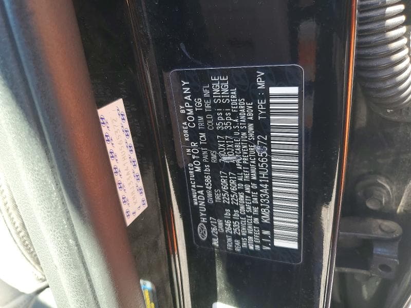 2017 HYUNDAI TUCSON SE 13