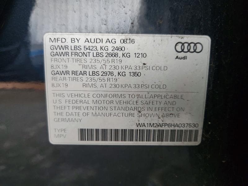 2017 AUDI Q5 PREMIUM PLUS 13