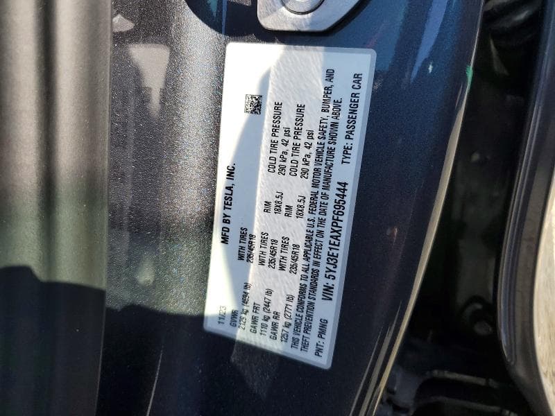 2023 TESLA MODEL 3 12