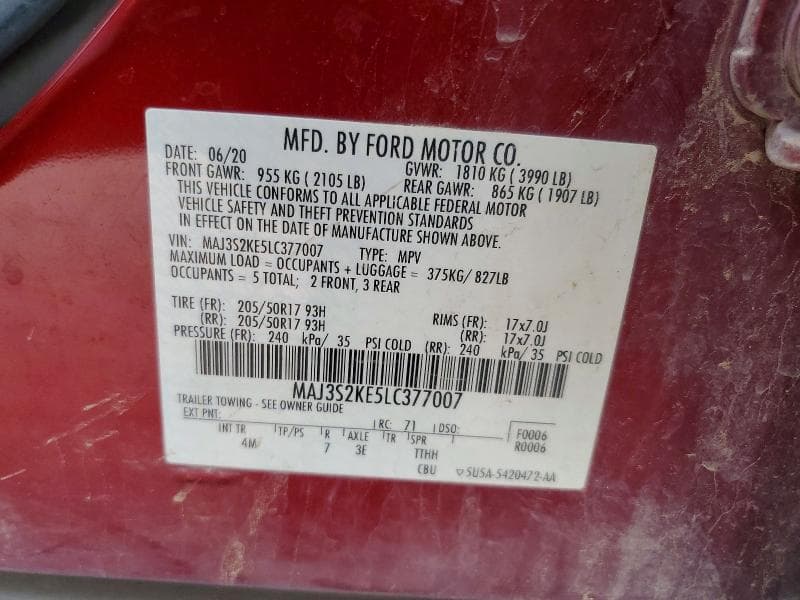 2020 FORD ECOSPORT TITANIUM 12