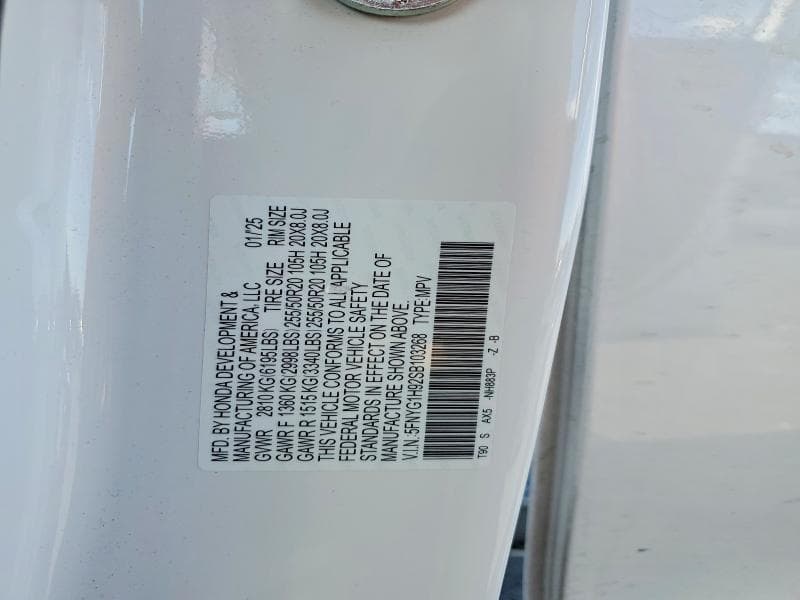 2025 HONDA PILOT BLACK 13