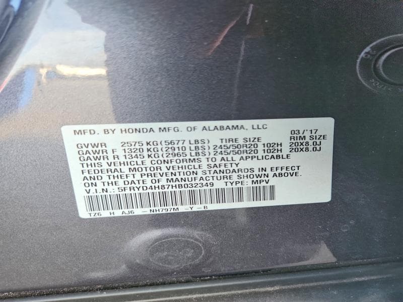 2017 ACURA MDX ADVANCE 13