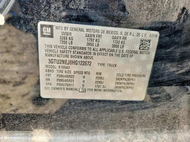 2017 GMC SIERRA K1500 SLT 12