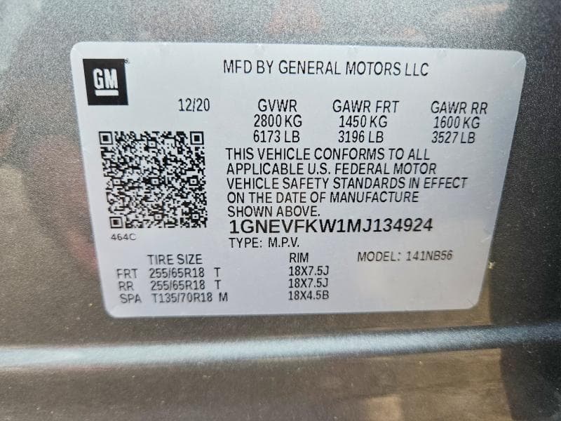 2021 CHEVROLET TRAVERSE LS 13