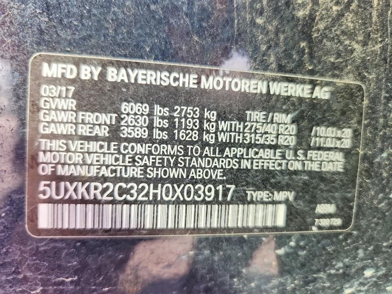 2017 BMW X5 SDRIVE35I 13