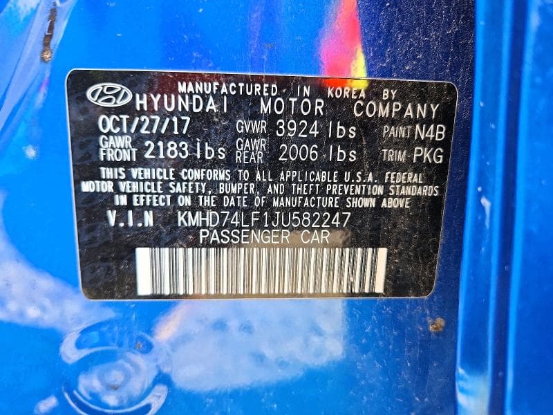 2018 HYUNDAI ELANTRA SE 12