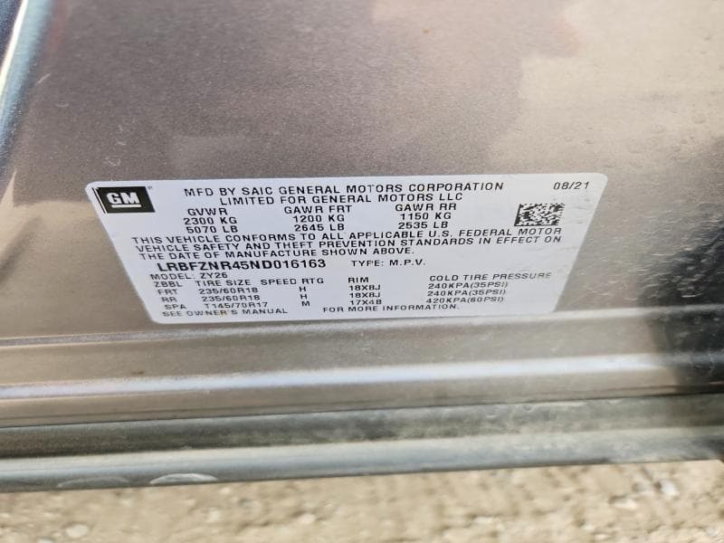 2022 BUICK ENVISION ESSENCE 13
