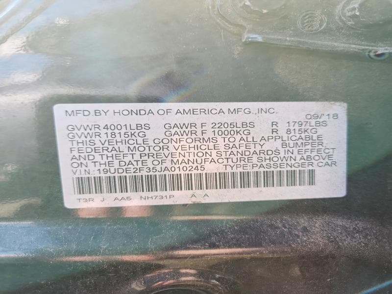 2018 ACURA ILX BASE WATCH PLUS 12