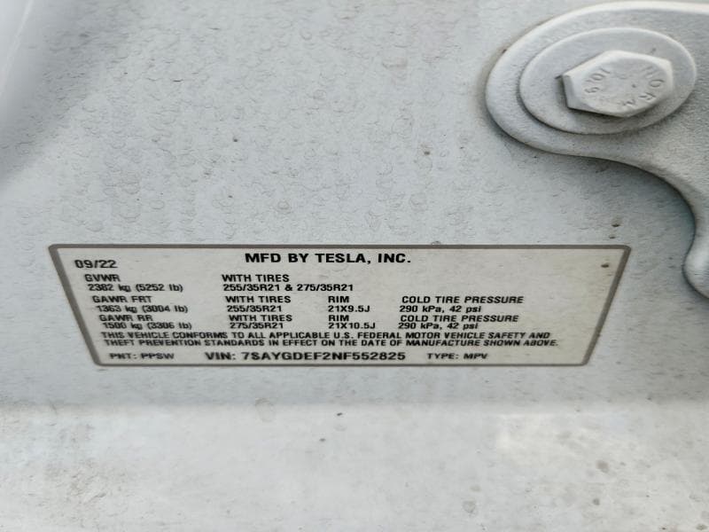 2022 TESLA MODEL Y 13