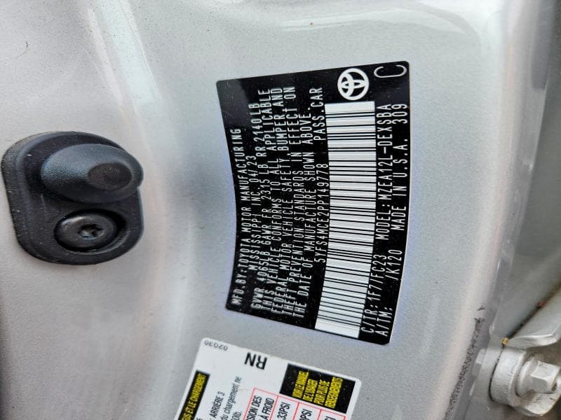 2023 TOYOTA COROLLA SE 13