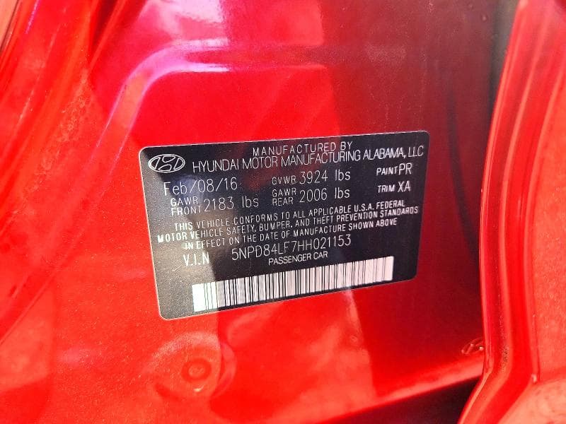 2017 HYUNDAI ELANTRA SE 12