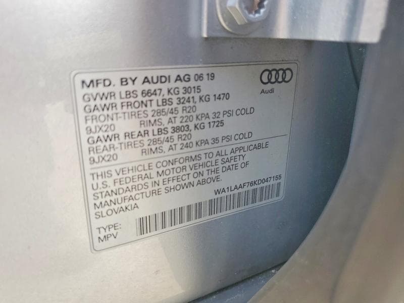 2019 AUDI Q7 PREMIUM PLUS 13