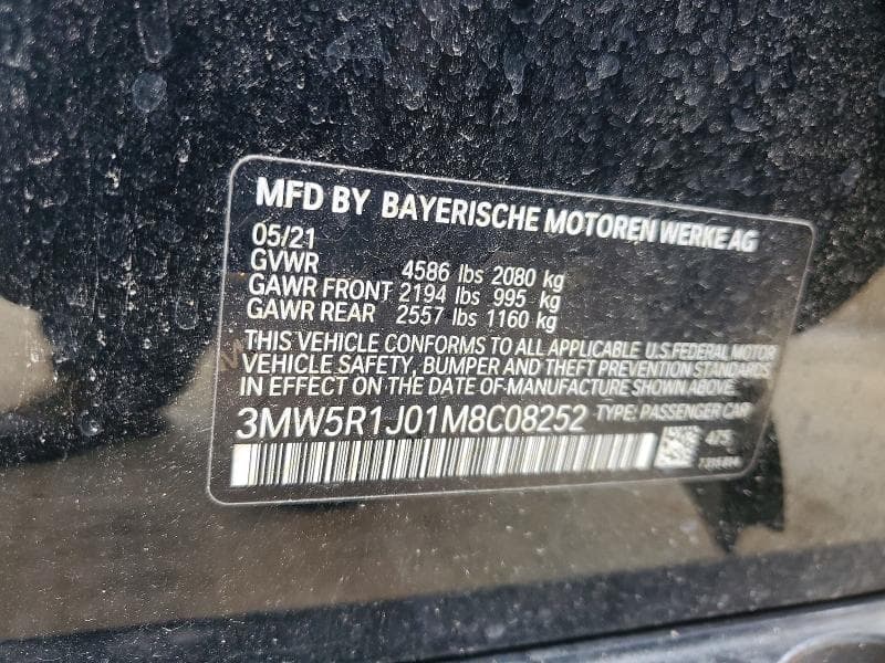 2021 BMW 330I 12