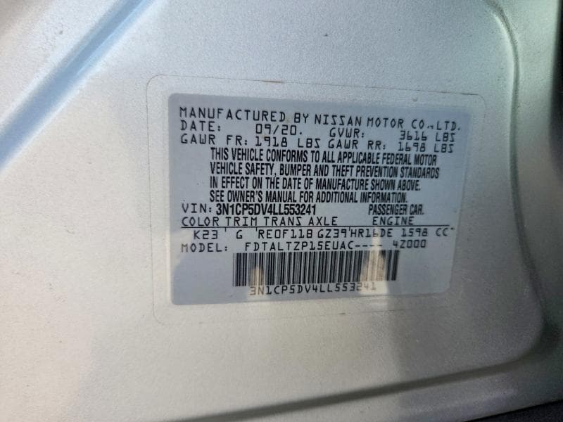 2020 NISSAN KICKS SR 13